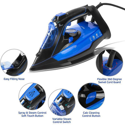 2400W لباس بخار آهن با سرامیک Soleplate عمودی بخار توربو
