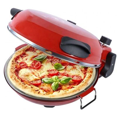 کارخانه نینگبو 12 اینچ نان چپک Calzone سازنده پيتزا اجاق در خانه قرمز استفاده سریع سرگرم الکتریکی چند پيتزا سازنده