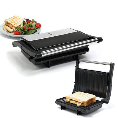 بشقاب قابل جدا کردن BBQ Panini Press Grill Griddle بدون دود در فضای داخلی بشقاب LED صفحه لمسی