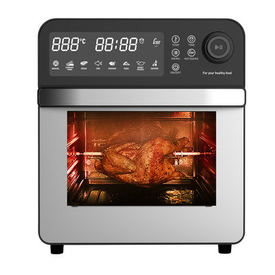 بدون روغن 8L 1800W فولاد ضد زنگ دیجیتال استفاده خانگی صفحه لمسی فریزر هوا بخار هوشمند