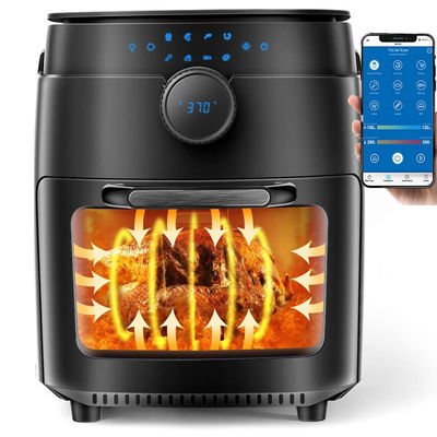 1800W فنجان سرخکن هواي سفيد 12 ليتر سرخکن هواي ديجيتالي بدون روغن Wtih Wifi Tuya