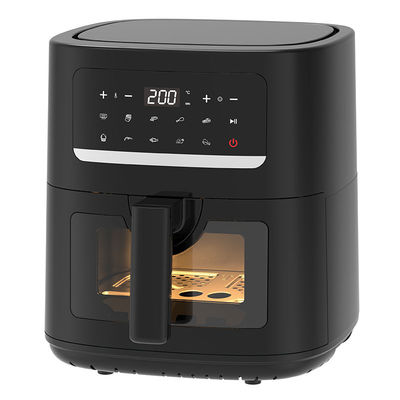 4.5L دو قاشق هوا با 2 سبد از طریق پنجره شیشه ای ببینید SYNC آشپزی دو کشو