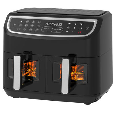 2400W 9L دو قاشق هوا با پنجره شفاف 12 پیش تنظیم پخت و پز