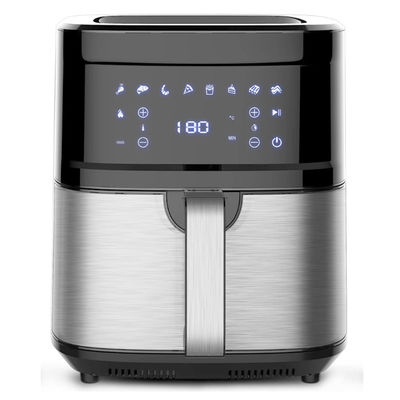 کنترل دیجیتالی آنبولیف 1800w 8L ظرفیت فرنج هوا با صفحه نمایش منوی LCD