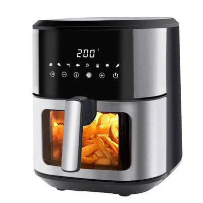 OEM 6L 8L فولاد ضد زنگ فریزر هوا دیجیتالی 1800W