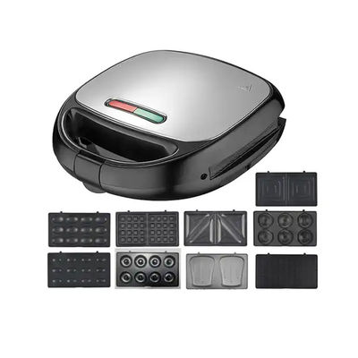 4 3 در 1 ساندویچ های کوچک وافل صبحانه توستر 850W