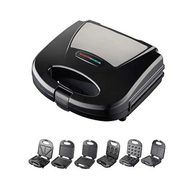 4 3 در 1 ساندویچ های کوچک وافل صبحانه توستر 850W