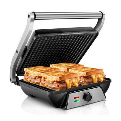 4 تکه BBQ Panini برقی با کنترل دمای و زمان