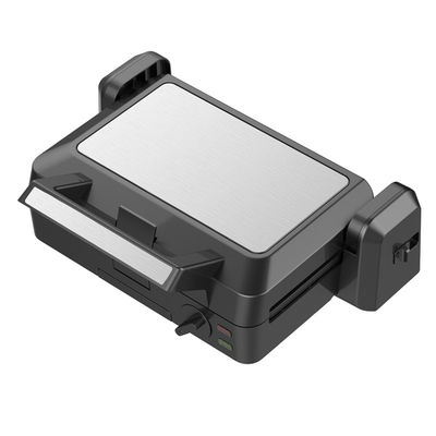 1200W گرل قابل جدا کردن تماس 3 صفحه 105 درجه 180 درجه دمای باز تنظیم کندی الکتریکی PTFE ضد چسب برای BBQ خانگی