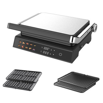 2000W برقی دیجیتال تماس گرل صفحه نمایش تنظیم گرما کنترل دکمه تایمر باز 105 180 درجه با ویژگی PTFE