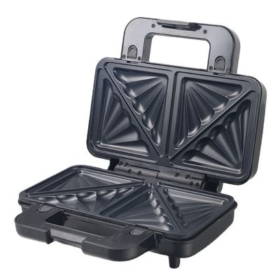 2 تکه ساندویچ سازنده فالوور قابل جدا کردن وافل پنکیک سازنده BBQ گرل Non Stick Coating Kitchen Cooking Appliance