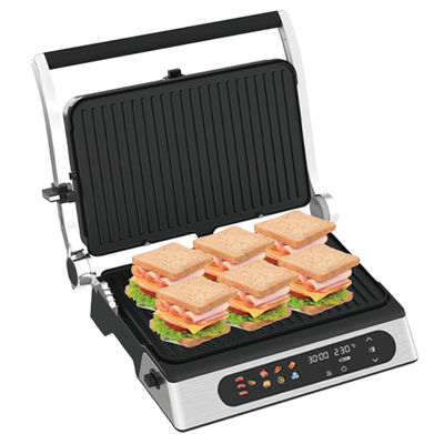 برقی تماس Bbq بدون دود کباب خانگی آشپزی دستگاه جداکننده 4/6 تکه Panini ساز