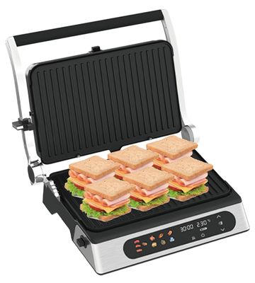 درجه بهره وری انرژی برق کلاس A 2200w Waffle Panini Maker 1 سال گارانتی