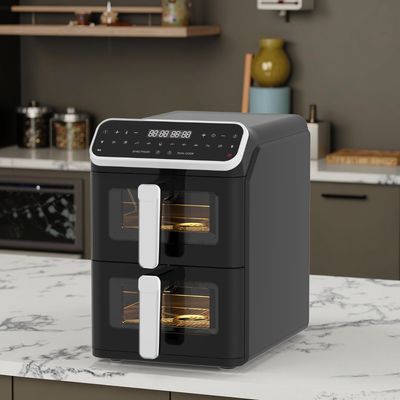 پلاستیک مربع 1800 وات دیجیتال Airfryer اپلیکیشن کنترل شده