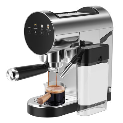 Anbolife Hot Selling 20 Bar Semi-Automatic Coffee Machine for Espresso Coffee Maker with Milk tank for Household Use