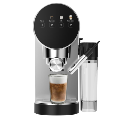 Abbolife Powerful 20Bar Electric Espresso Cappuccino Latte Coffee Maker Stainless Steel Manual for Hotel & Household Use