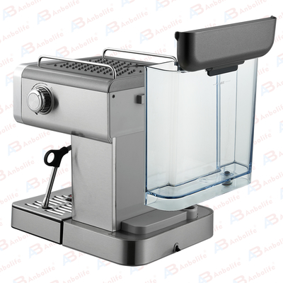Anbo Digital Professional Expresso Coffee Machine with Pressure Gauge Multifunctional Latte Flat White Cappuccino Cafetera