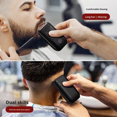 چاقوی برقی 5 ولت با تیغه دوقلو با پوشش پلاستیکی برای تراشیدن بدن مردان