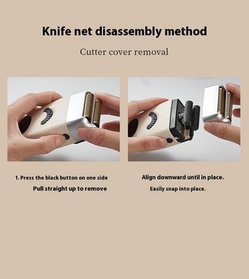 ماشین تراش برقی قابل شارژ با باتری 1200 میلی آمپر قطعات غیرضروری و پوشش پلاستیکی برای تراشیدن صورت مردان