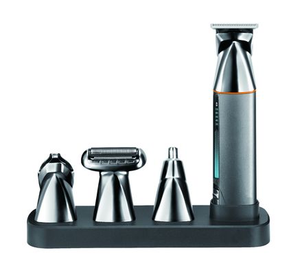 ماشین اصلاح برقی چند منظوره 5 در 1 با باتری 1200 میلی آمپر ساعتی و 1 سال گارانتی برای شارژ سریع و ماشین اصلاح موی قابل شستشوی کل بدن