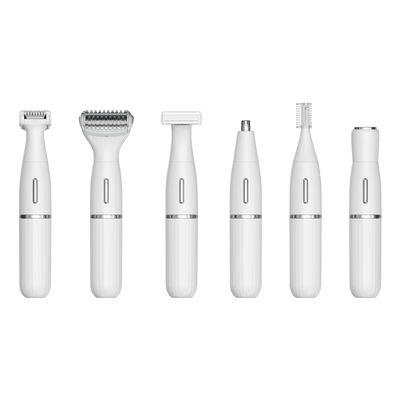 ماشین تراش برقی 6 در 1 و ماشین تراش موهای بینی با گارانتی 1 ساله و برق USB قابل شارژ