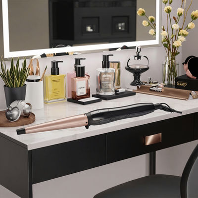 موهای سرامیکی با 25 میلی متر بشکه 1 سال گارانتی و 110-240V ولتاژ برای موهای صاف درخشان