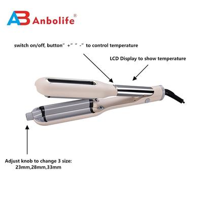 فر کننده مو با اندازه قابل تنظیم، گرمایش سریع و 1 سال گارانتی برای حالت دادن حرفه ای مو