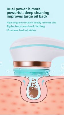 برش حمام الکتریکی قابل شارژ کامل با دستگیره بلند سیلیکون ماساژ بدن