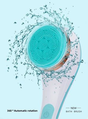 برش حمام الکتریکی قابل شارژ کامل با دستگیره بلند سیلیکون ماساژ بدن