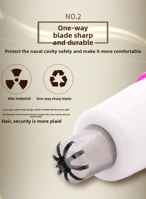 ریشتراش برقی موی بینی ANBOLIFE با باتری لیتیومی برای استفاده خانگی، پلاستیک بادوام، پیرایشگر شخصی