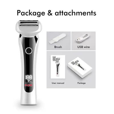 ANBOLIFE Electric Shaver for Women with Digital Display Full Body and Underarm Hair Removal Device