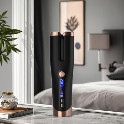 فر کننده موی خودکار سرامیکی بی سیم با 4 تنظیم دما و گرمایش سریع برای انواع مو