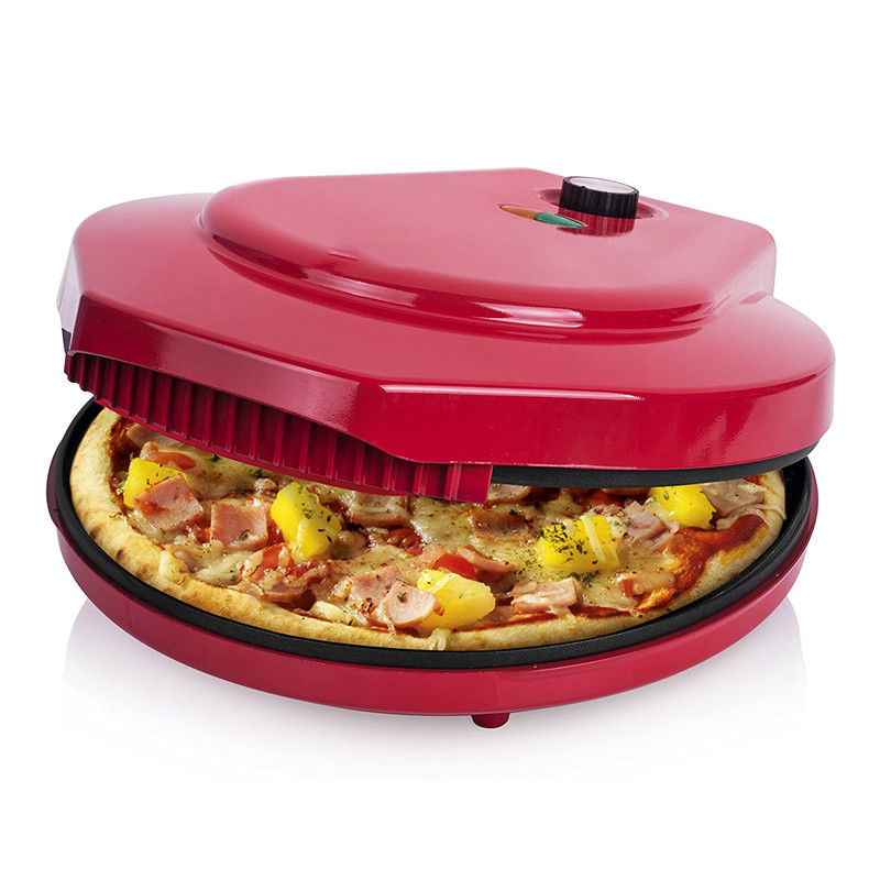 قیمت مستقیم کارخانه 12 اینچ نان چپک Calzone سازنده پيتزا اجاق در خانه قرمز استفاده سریع سرگرم الکتریکی چند پيتزا سازنده
