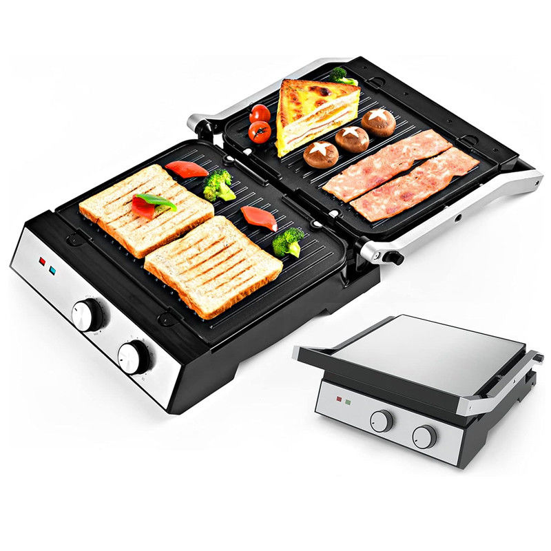 4 تکه BBQ Panini برقی با کنترل دمای و زمان