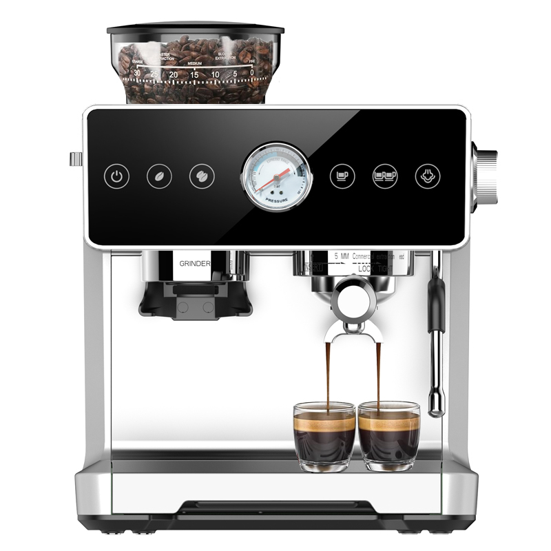 Anbo New Full Function Espresso Coffee Machines 20bar Powerful Pressure Pump Latte Cappuccino Digital Control Coffee Machine