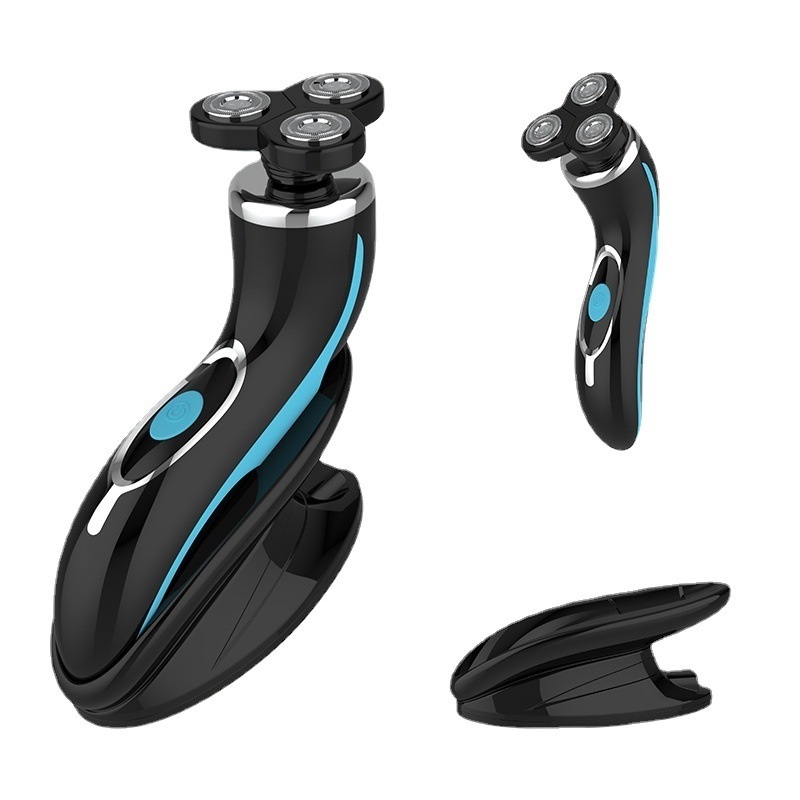 ماشین تراش برقی قابل حمل برای مردان با تیغه فولاد ضد زنگ و دسته پلاستیکی برای استفاده از صورت