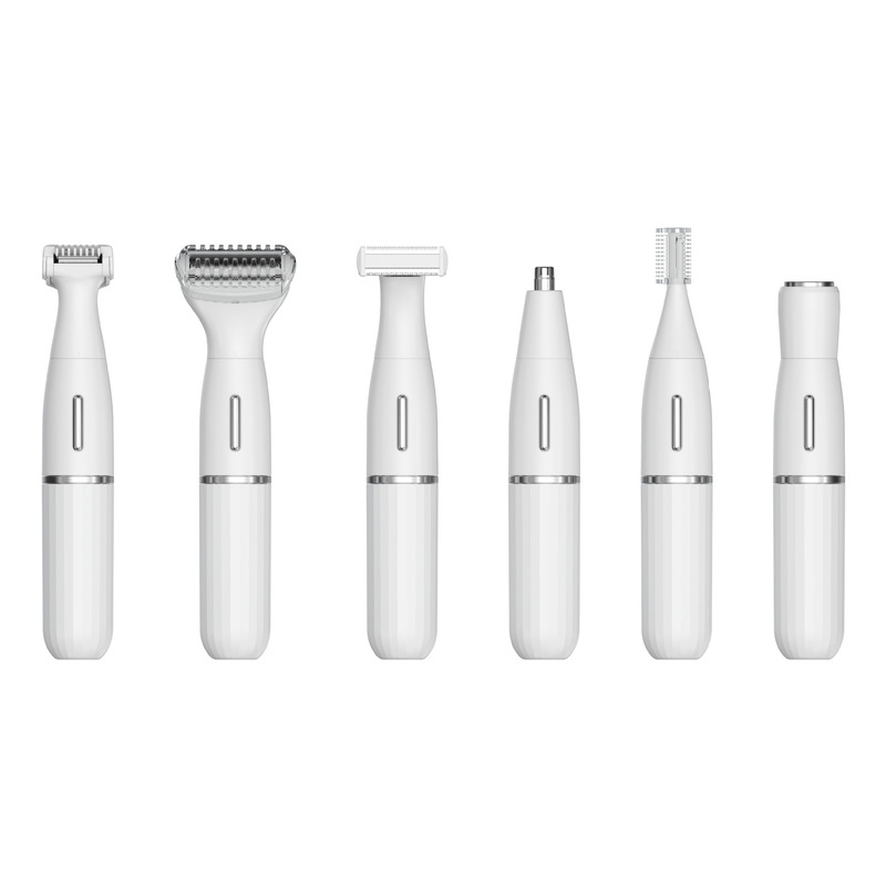 ماشین تراش برقی 6 در 1 و ماشین تراش موهای بینی با گارانتی 1 ساله و برق USB قابل شارژ