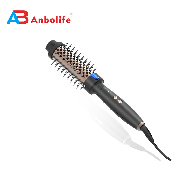 ANBOLIFE 2 در 1 برش هوا گرم گرد گرم با 15s گرم کردن سریع PTC و 32/38mm بشکه برای حجم و صاف کردن مو